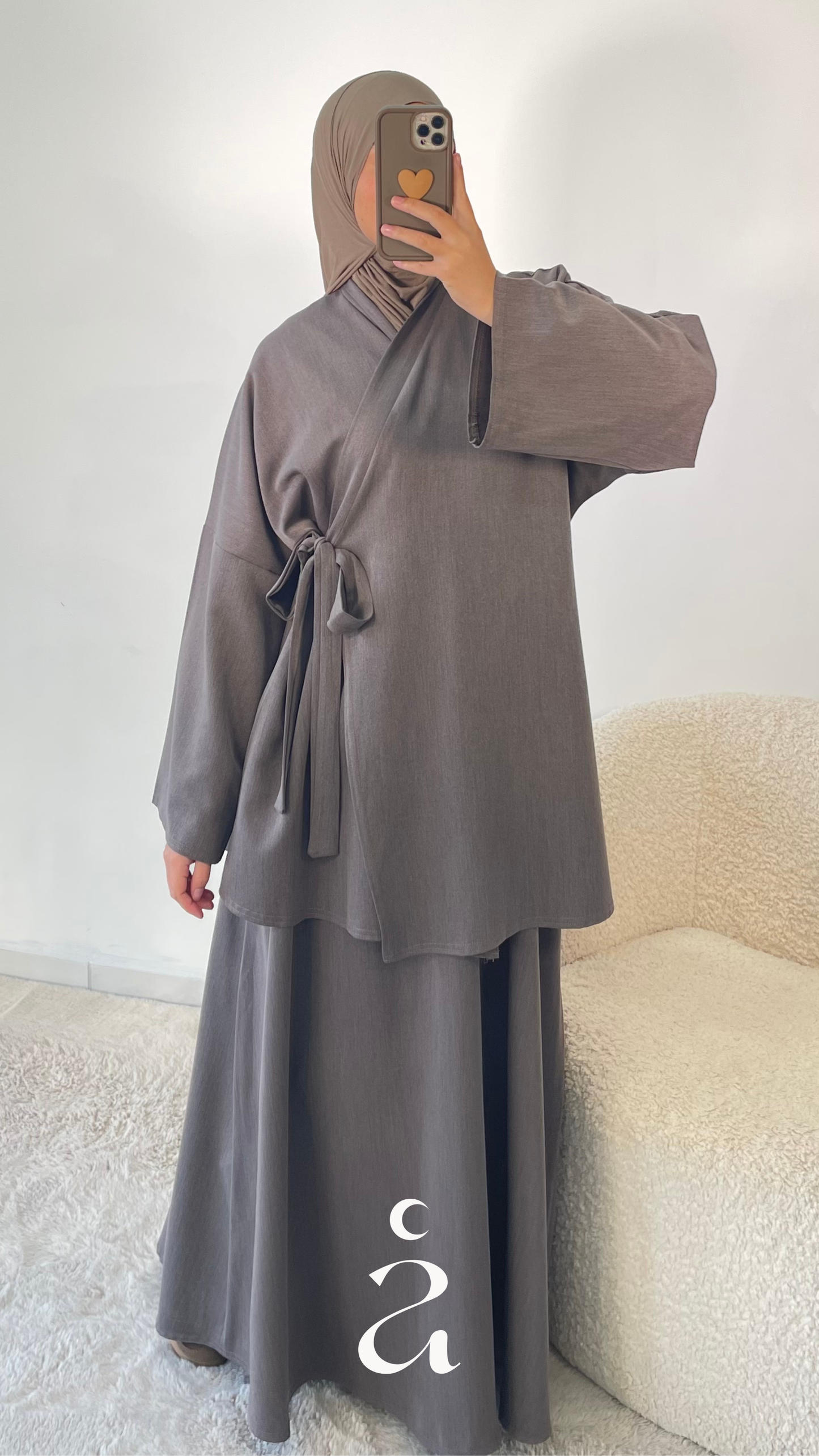 Ensemble Kimono Wrap & Jupe - Nejma