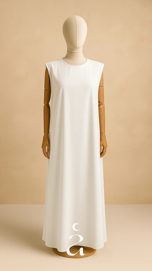 SOUS ROBE - SOIE DE MEDINE  Blanc