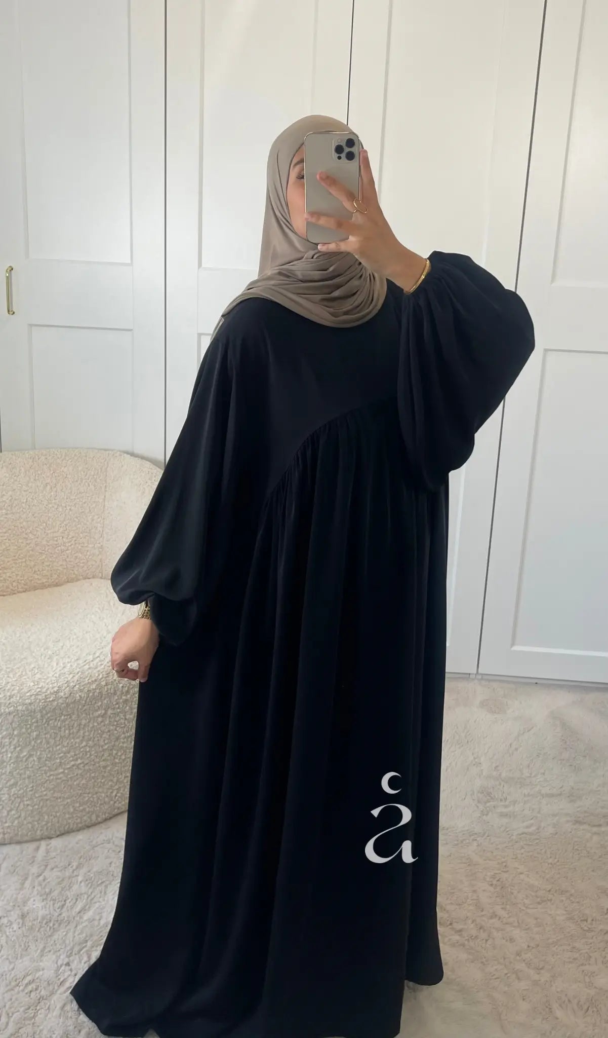 ABAYA ESMA SOIE DE MEDINE Alniya Paris