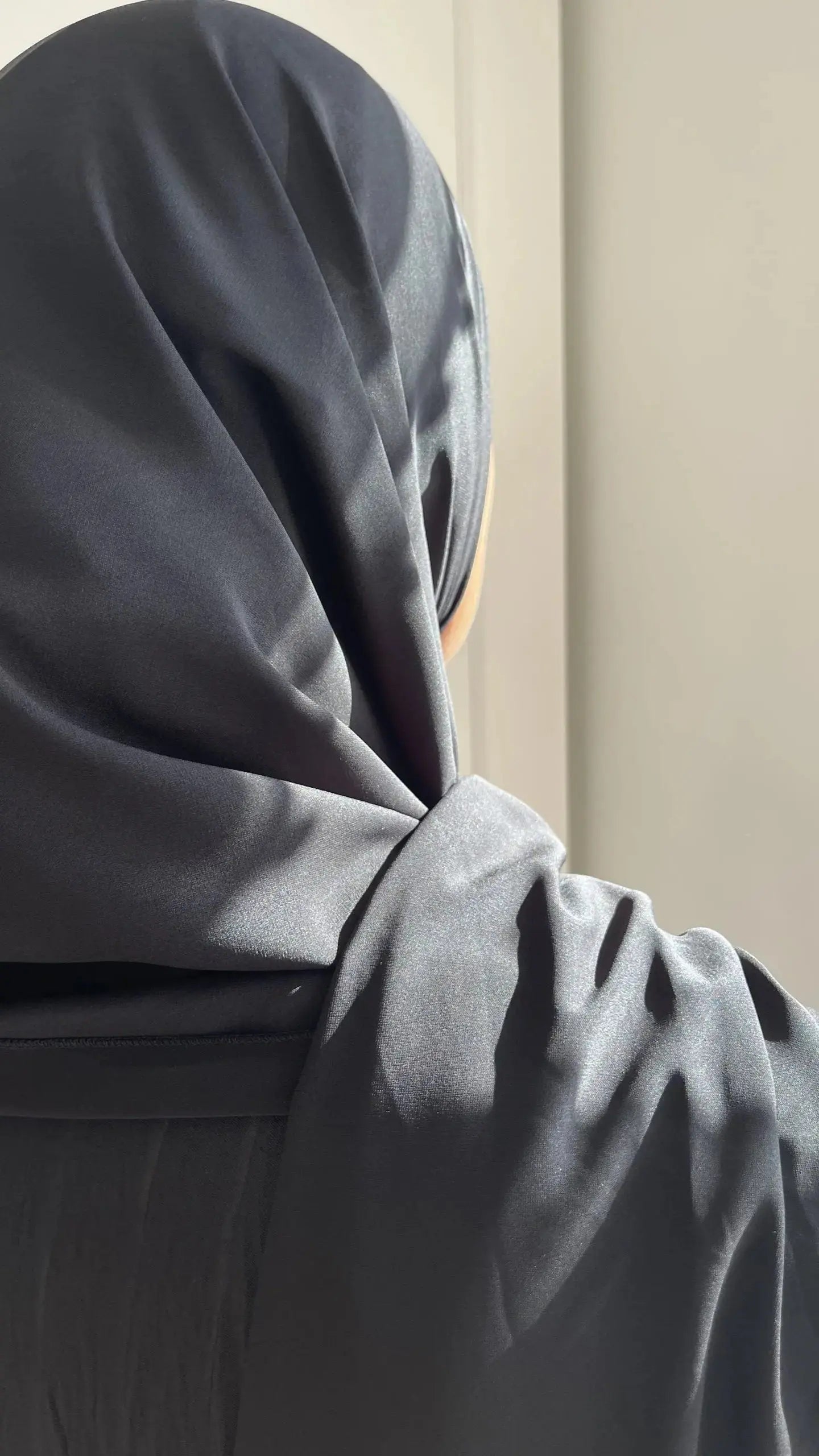 Voile Soie de Médine noir - Alniya Paris