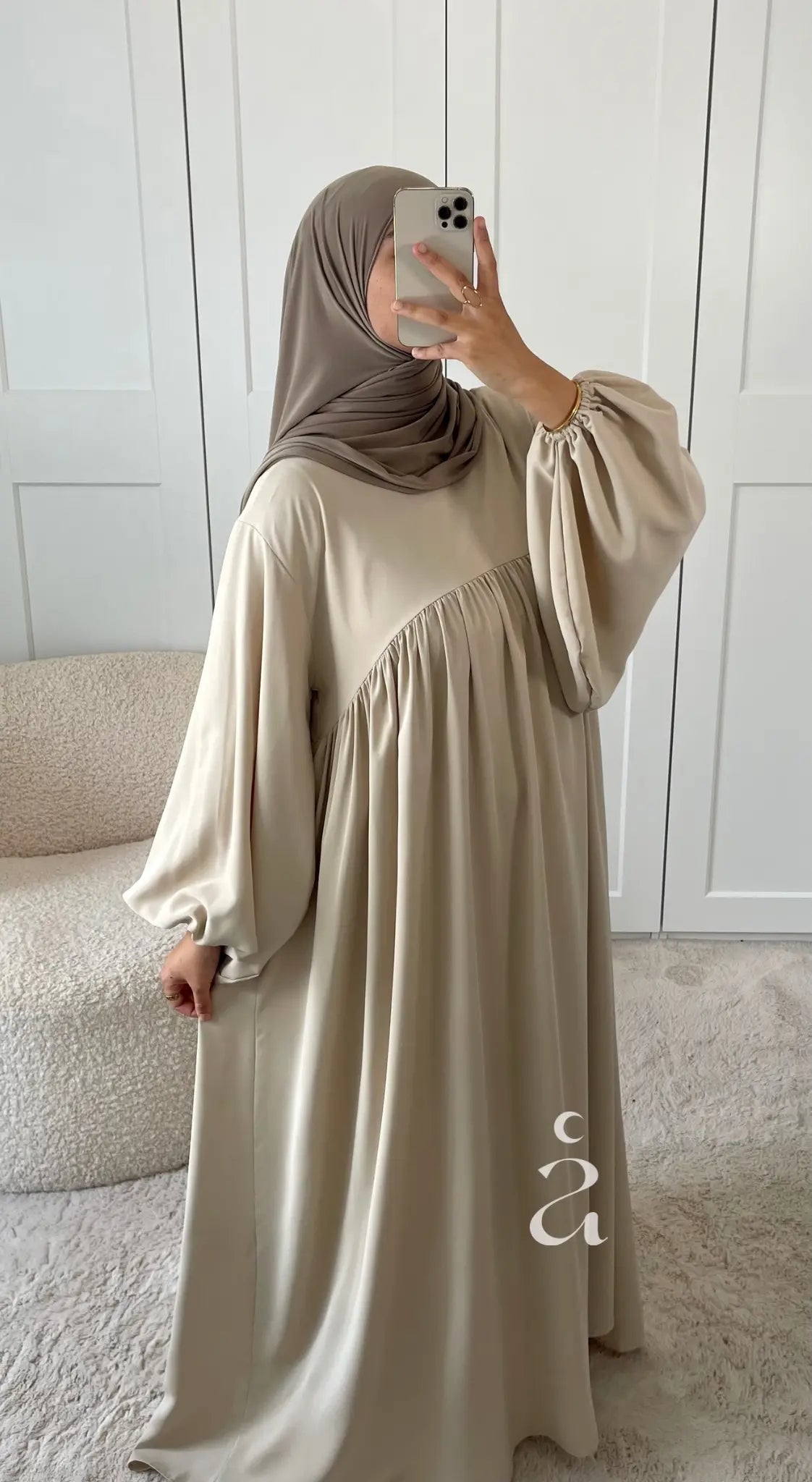 ABAYA ESMA SOIE DE MEDINE Alniya Paris