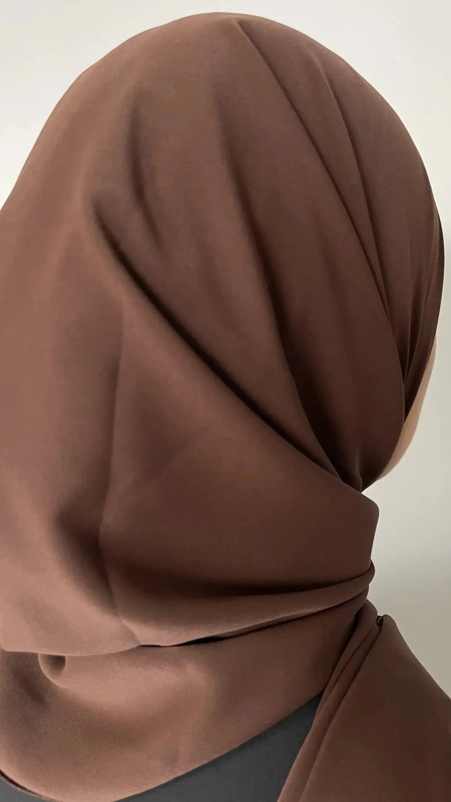 Voile Soie de Médine marron foncé - Alniya Paris