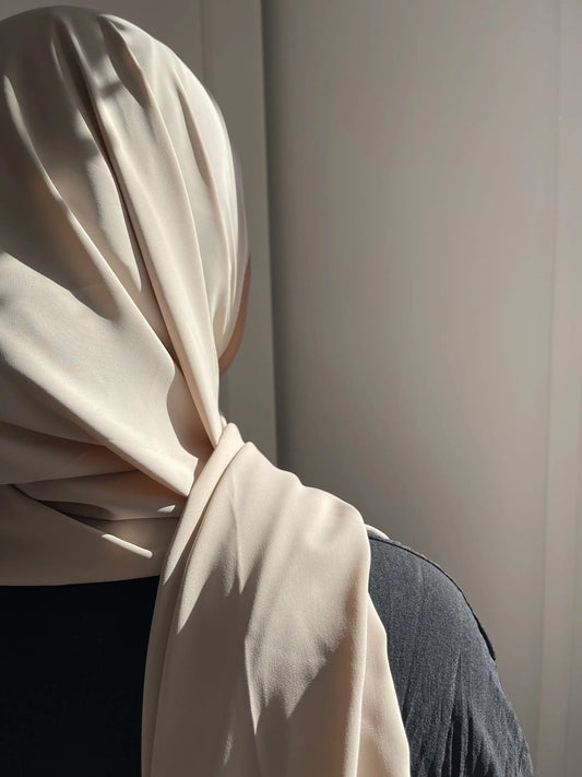 Beige Medina Silk Veil