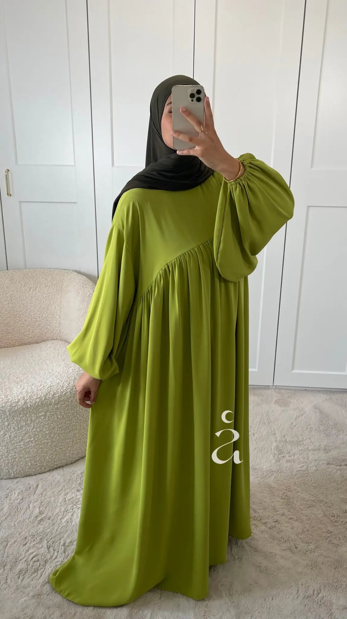 ABAYA ESMA SOIE DE MEDINE Alniya Paris