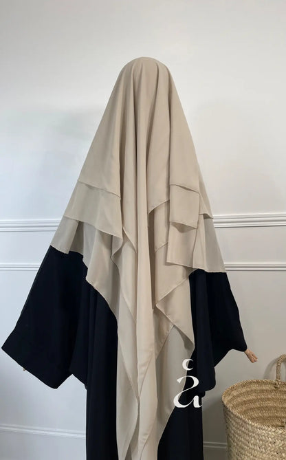 KHIMAR 3 VOILES MOUSSELINE Alniya Paris