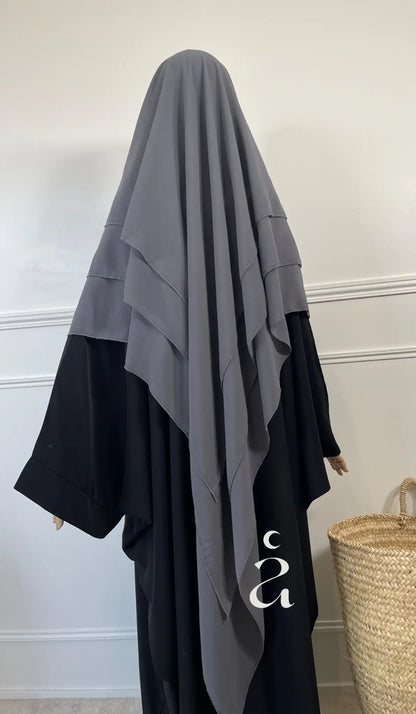 KHIMAR 3 VOILES MOUSSELINE Alniya Paris
