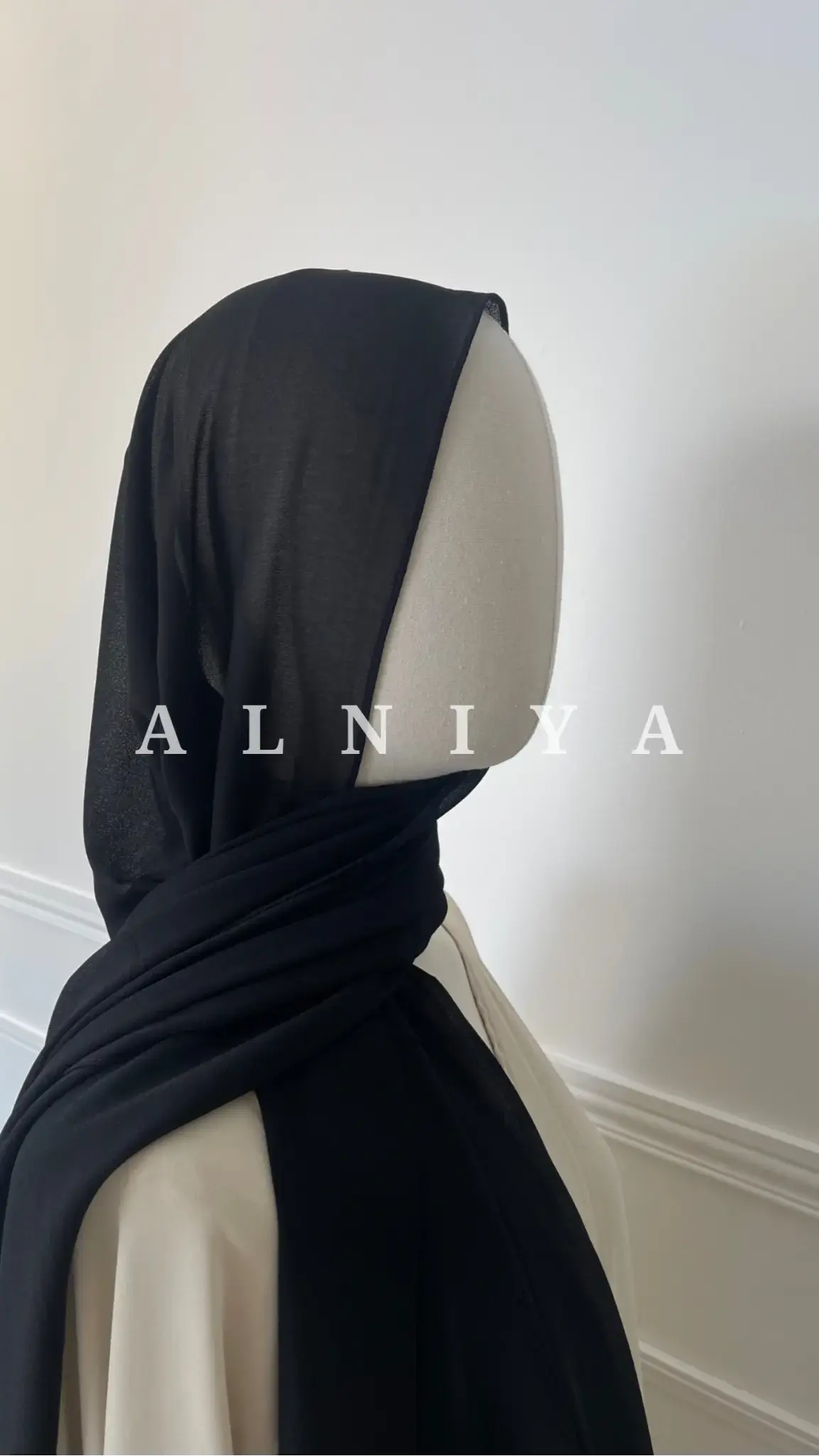Mousseline noir - Alniya Paris
