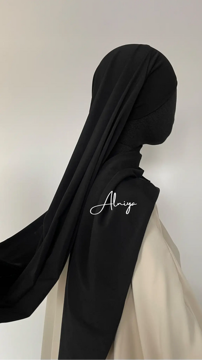 Jersey premium à bandeau noir - Alniya Paris