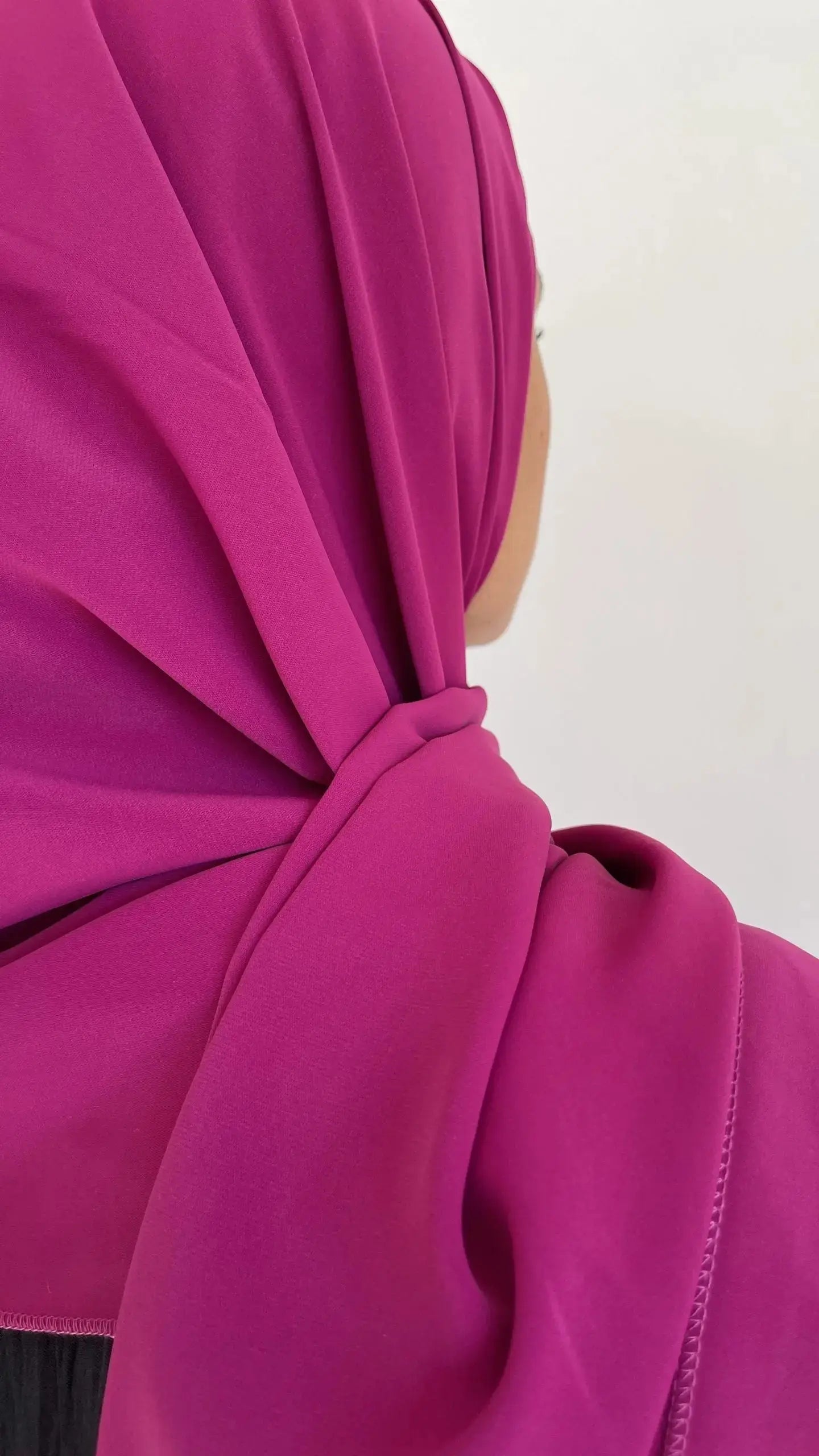 Voile Soie de Médine fushia - Alniya Paris
