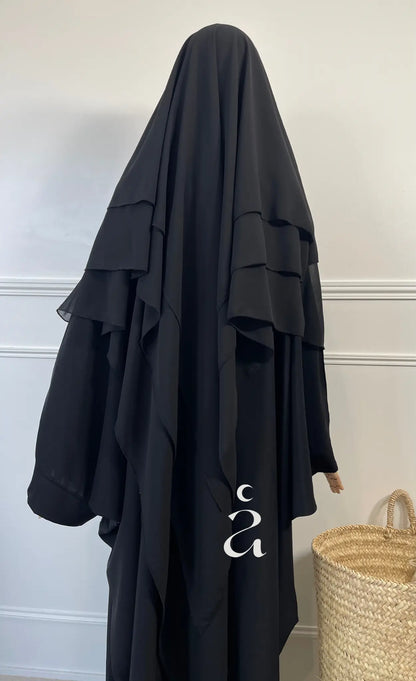 KHIMAR 3 VOILES MOUSSELINE Alniya Paris