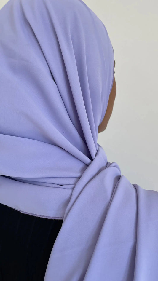 Voile Soie de Médine lila - Alniya Paris