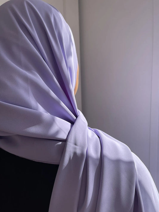 Lilac Medina Silk Veil