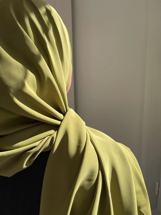Pistachio green Medina silk veil