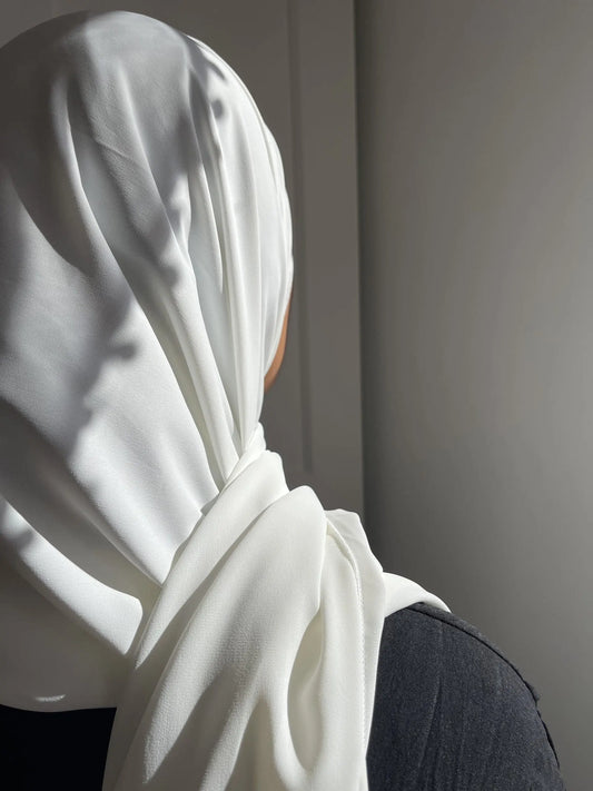 White Medina Silk Veil