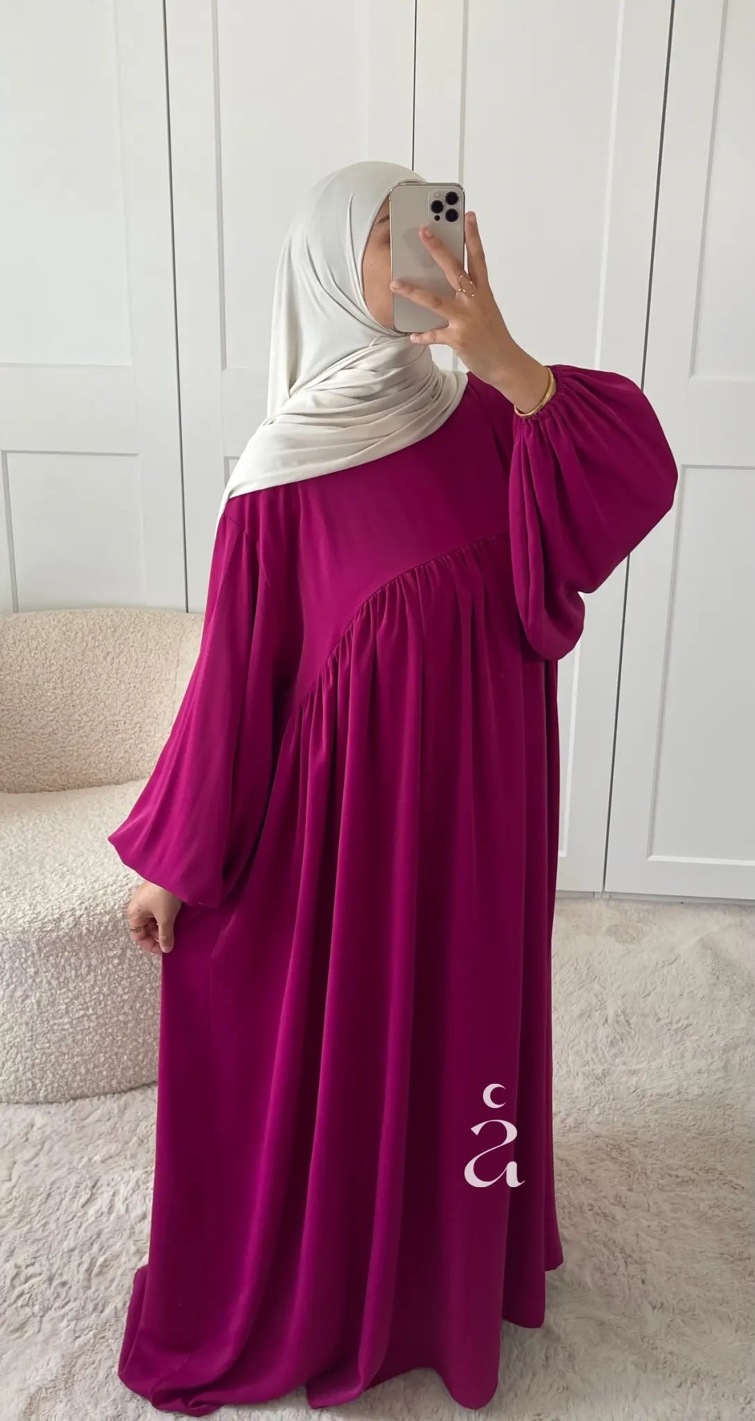 ABAYA ESMA SOIE DE MEDINE Alniya Paris