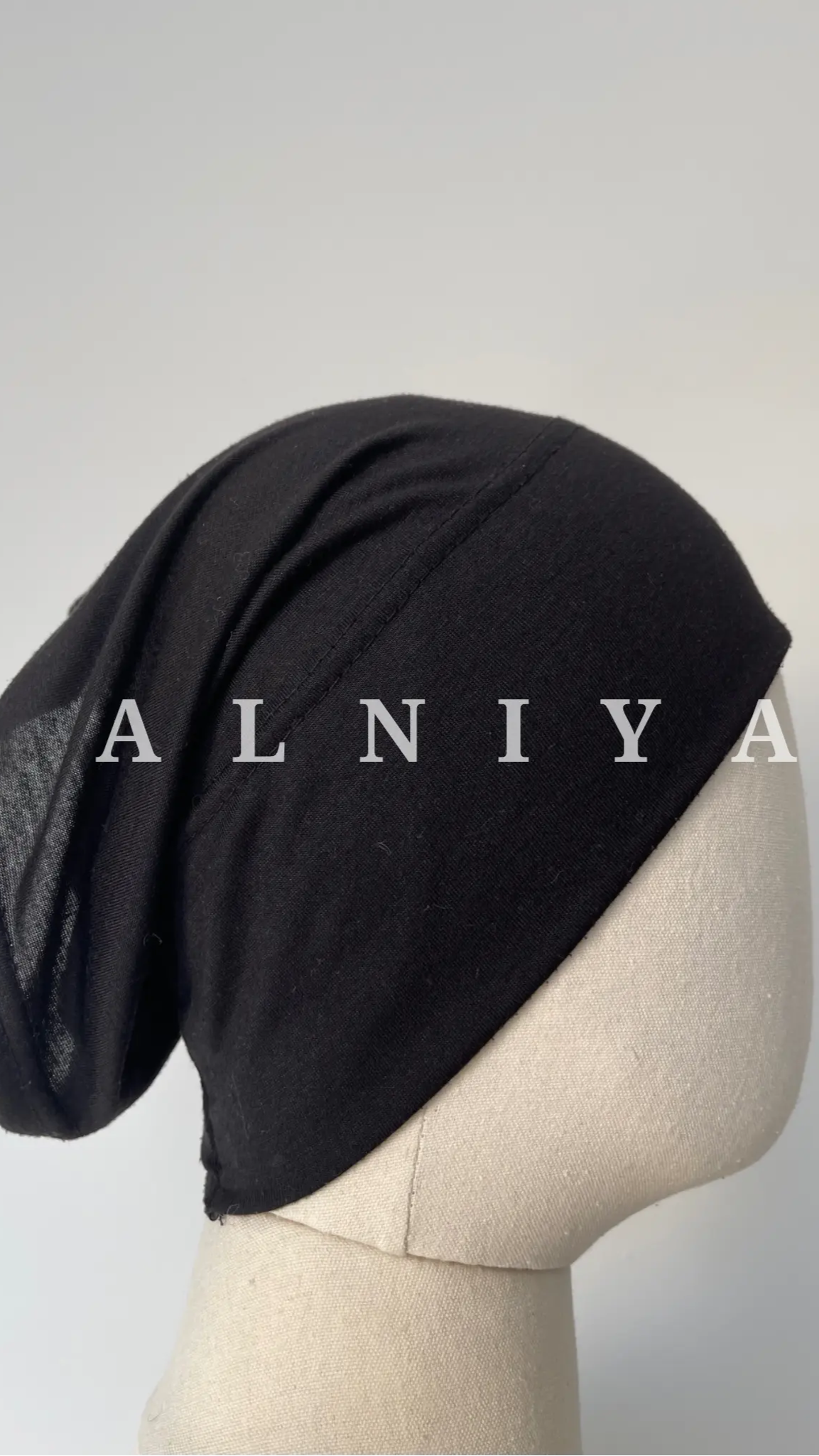 Bonnet tube noir - Alniya Paris