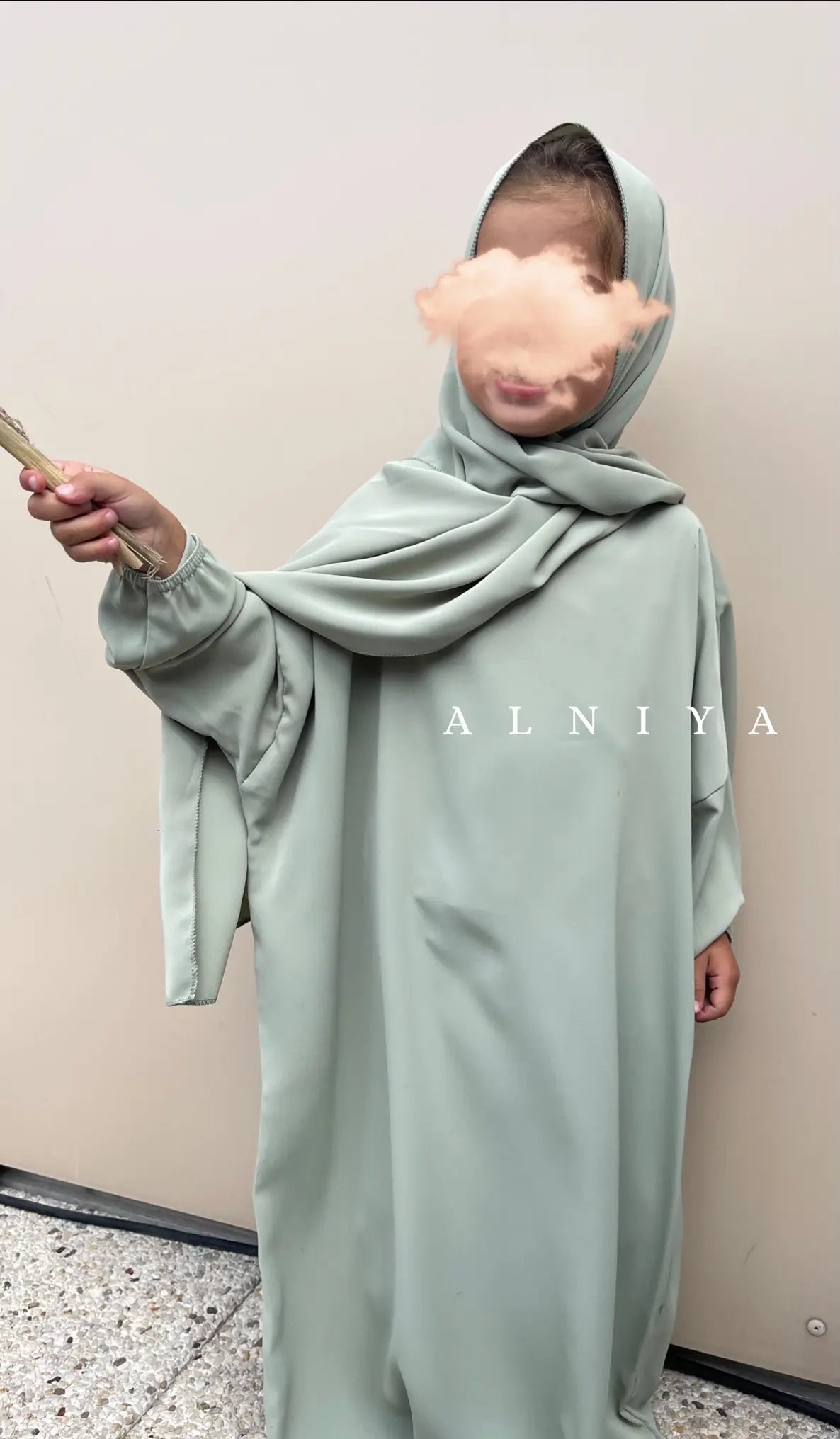 ABAYA HIJAB INTÉGRÉ FILLE 