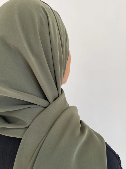 Khaki Medina Silk Veil