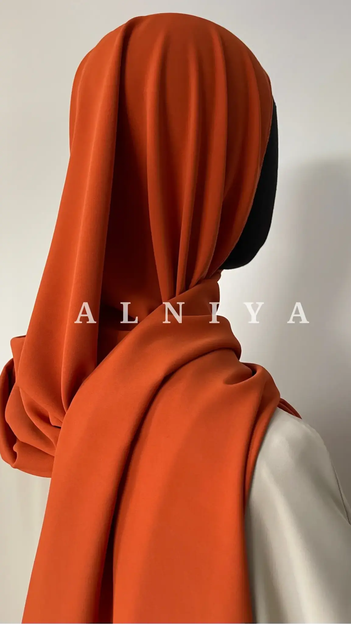 Voile Soie de Médine Orange - Alniya Paris