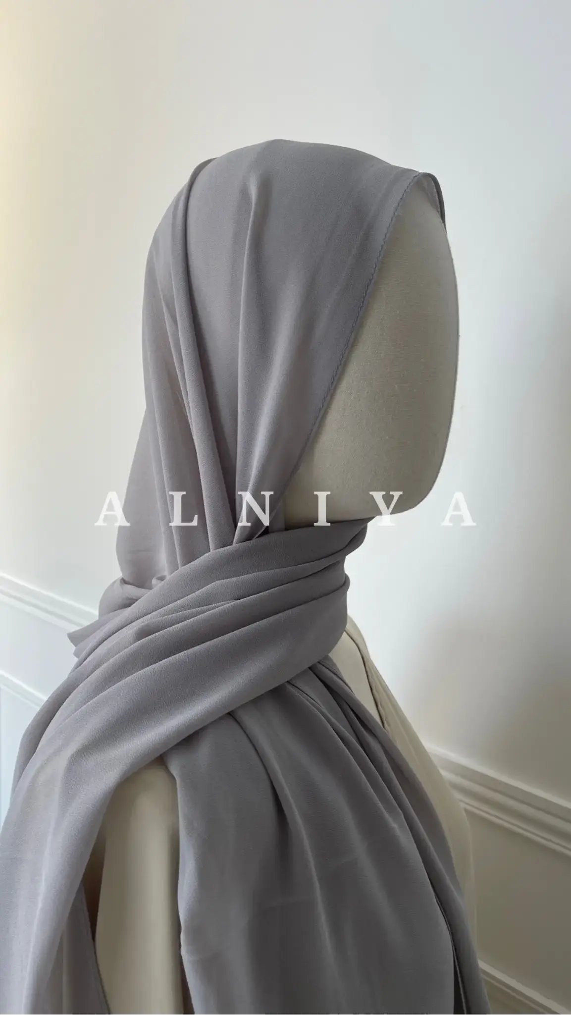 Mousseline gris - Alniya Paris