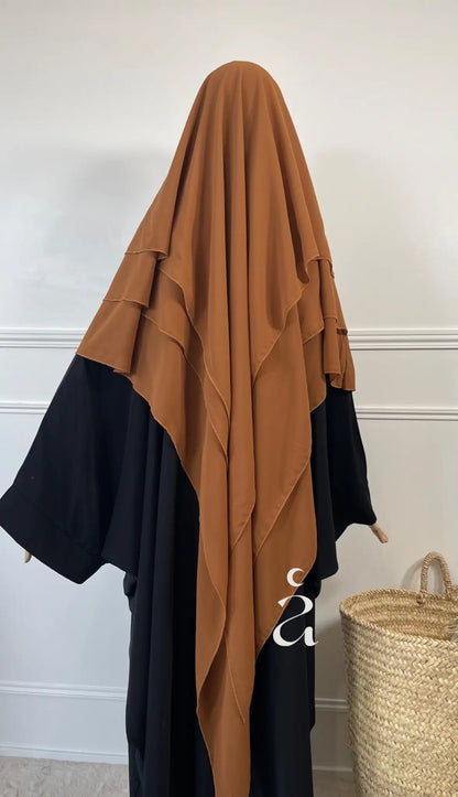 KHIMAR 3 VOILES MOUSSELINE Alniya Paris