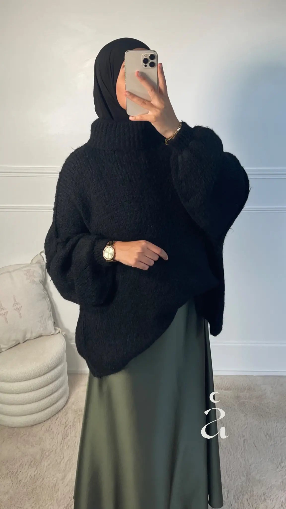 JUPE SATINÉE Alniya Paris