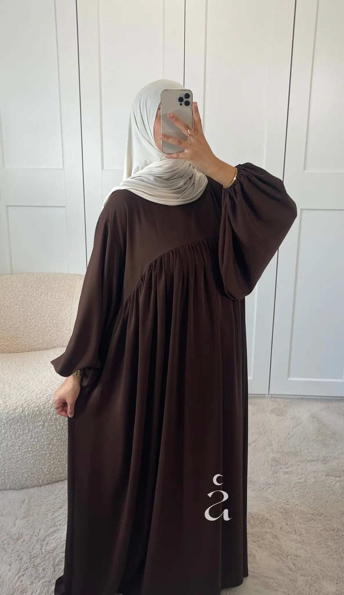 ABAYA ESMA SOIE DE MEDINE Alniya Paris