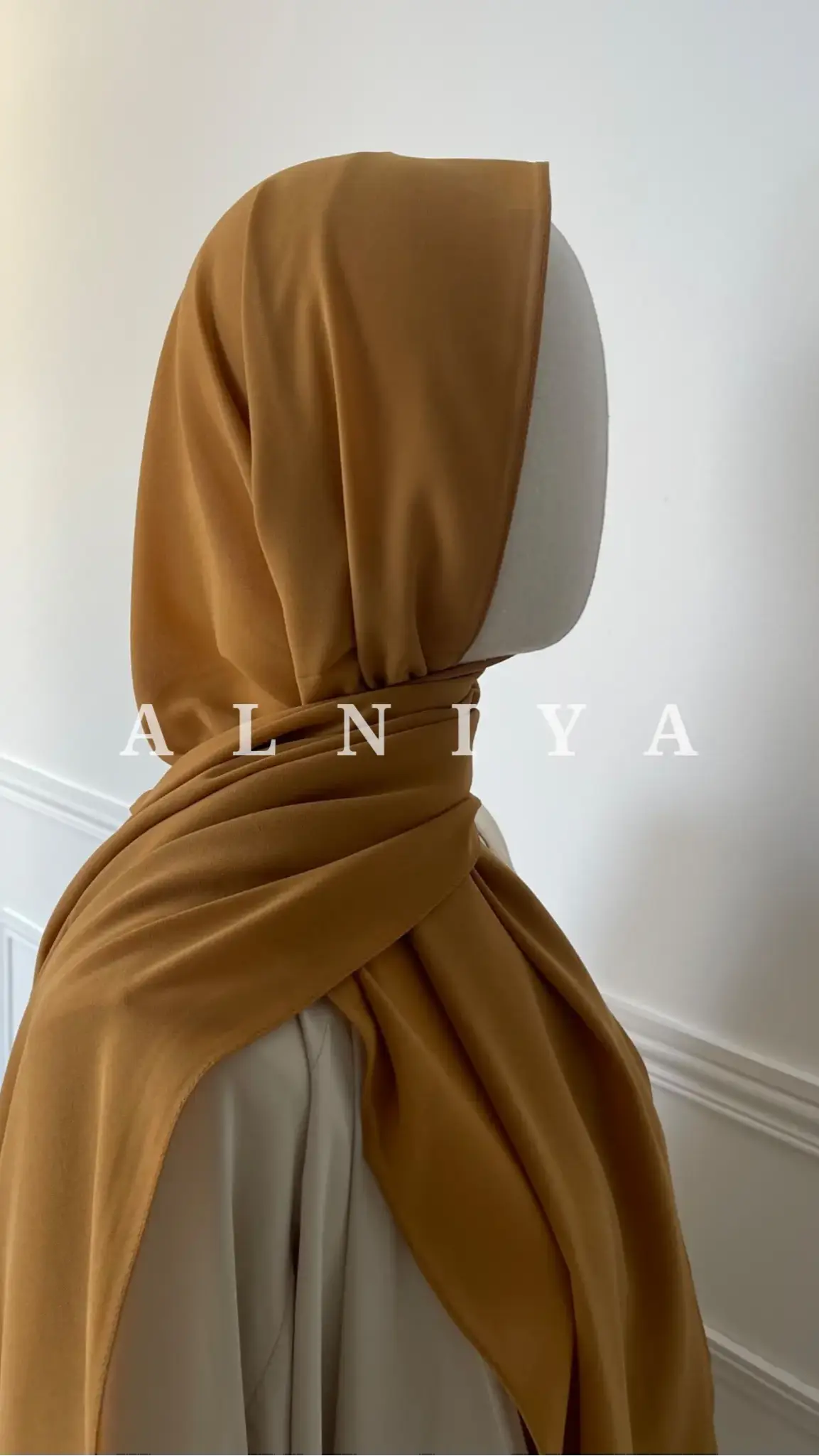 Mousseline moutarde - Alniya Paris