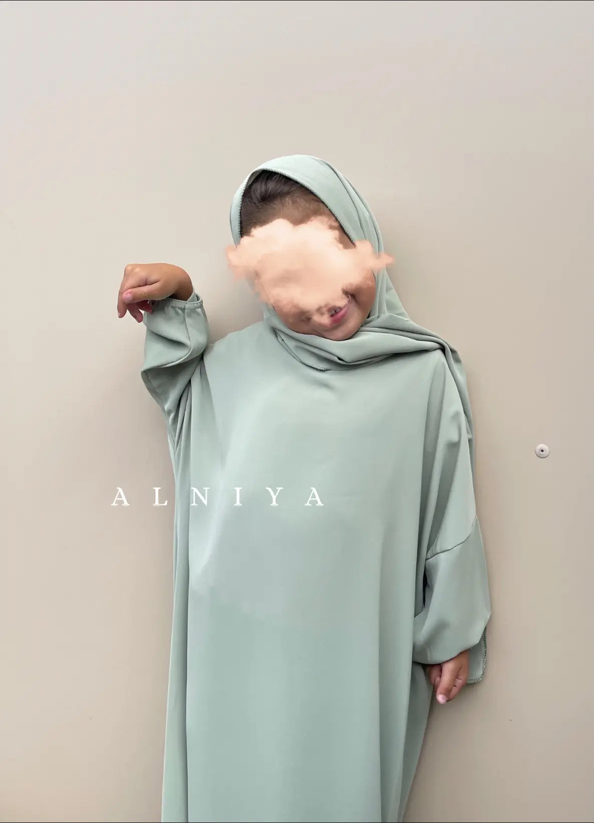 ABAYA HIJAB INTÉGRÉ FILLE  5 ans (110cm)