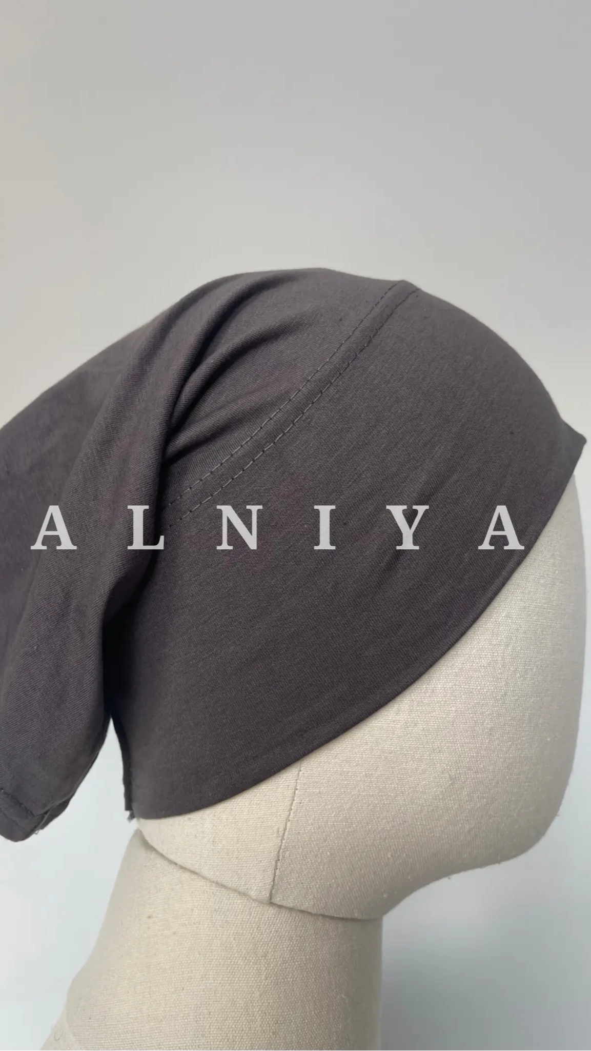 Bonnet tube gris foncé - Alniya Paris