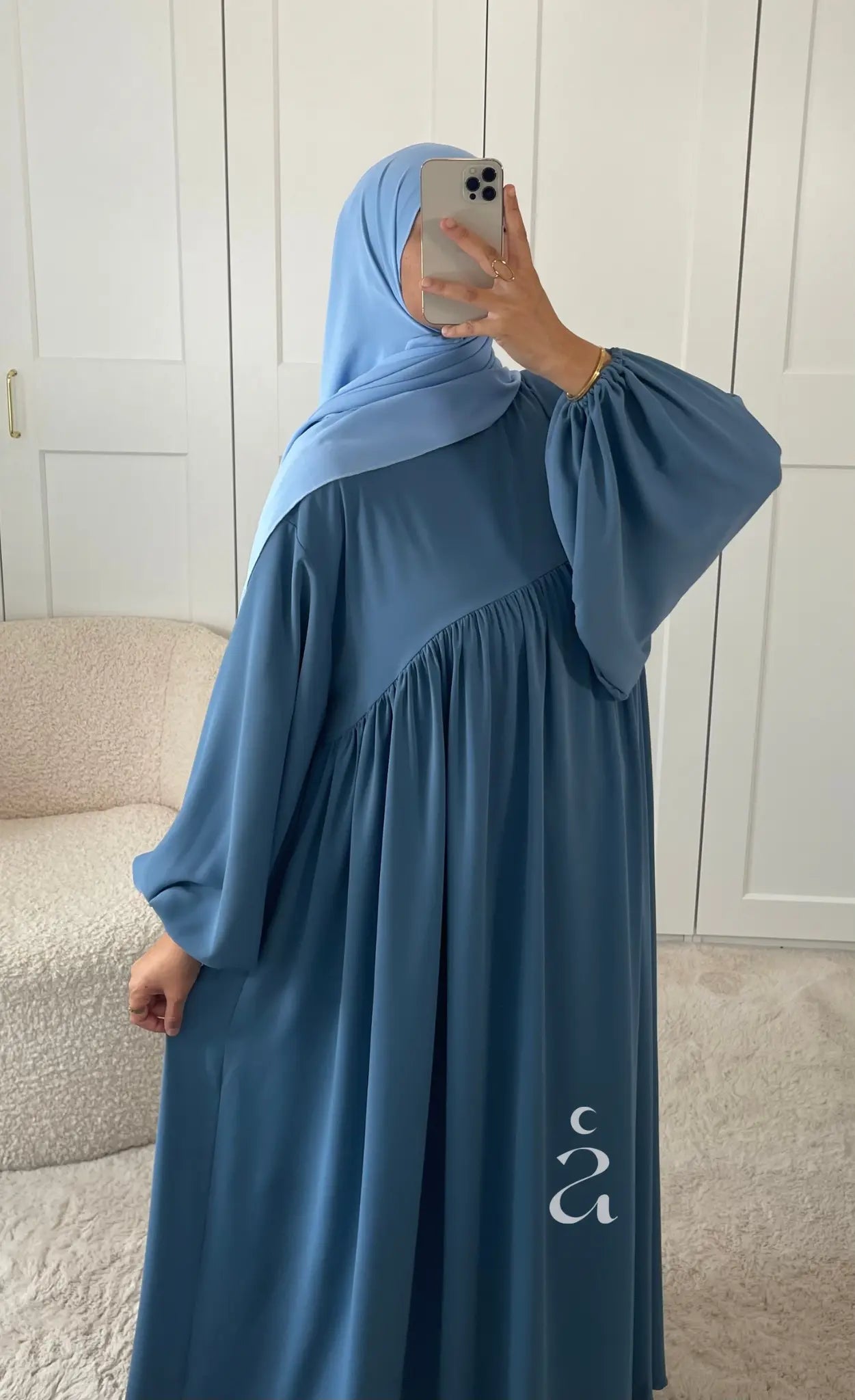 ABAYA ESMA SOIE DE MEDINE Alniya Paris