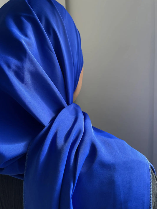 Royal Blue Medina Silk Veil