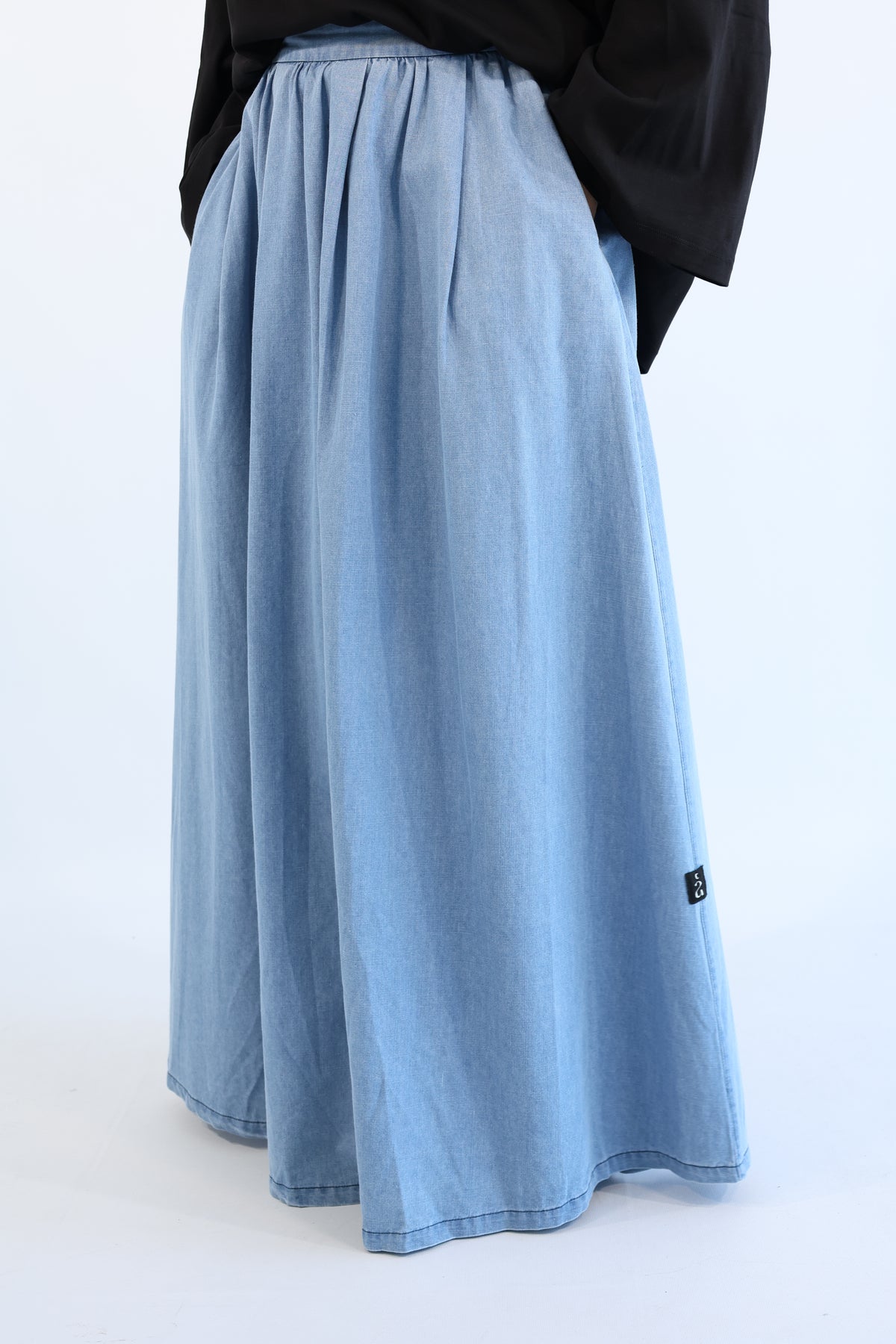JUPE DENIM COTON