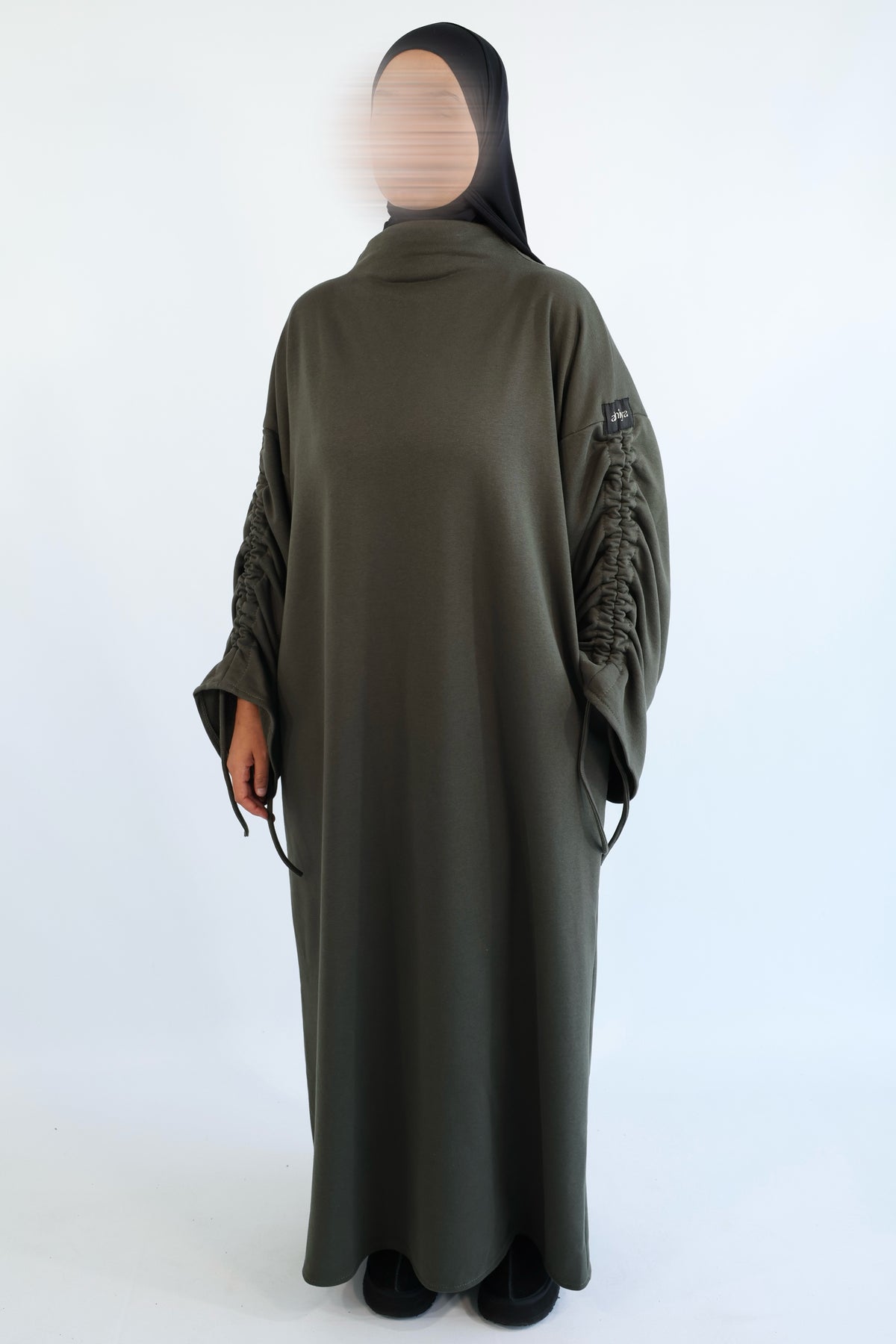 ROBE MANCHES FRONCÉES