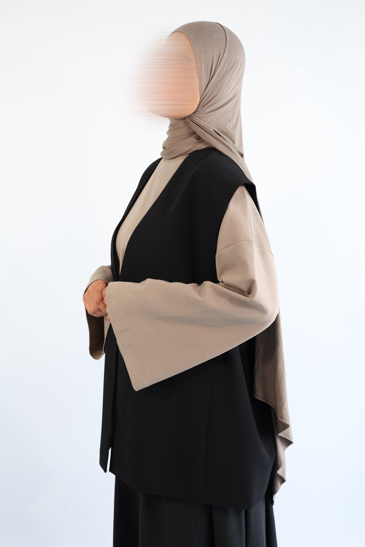 BLAZER SANS MANCHES OVERSIZE