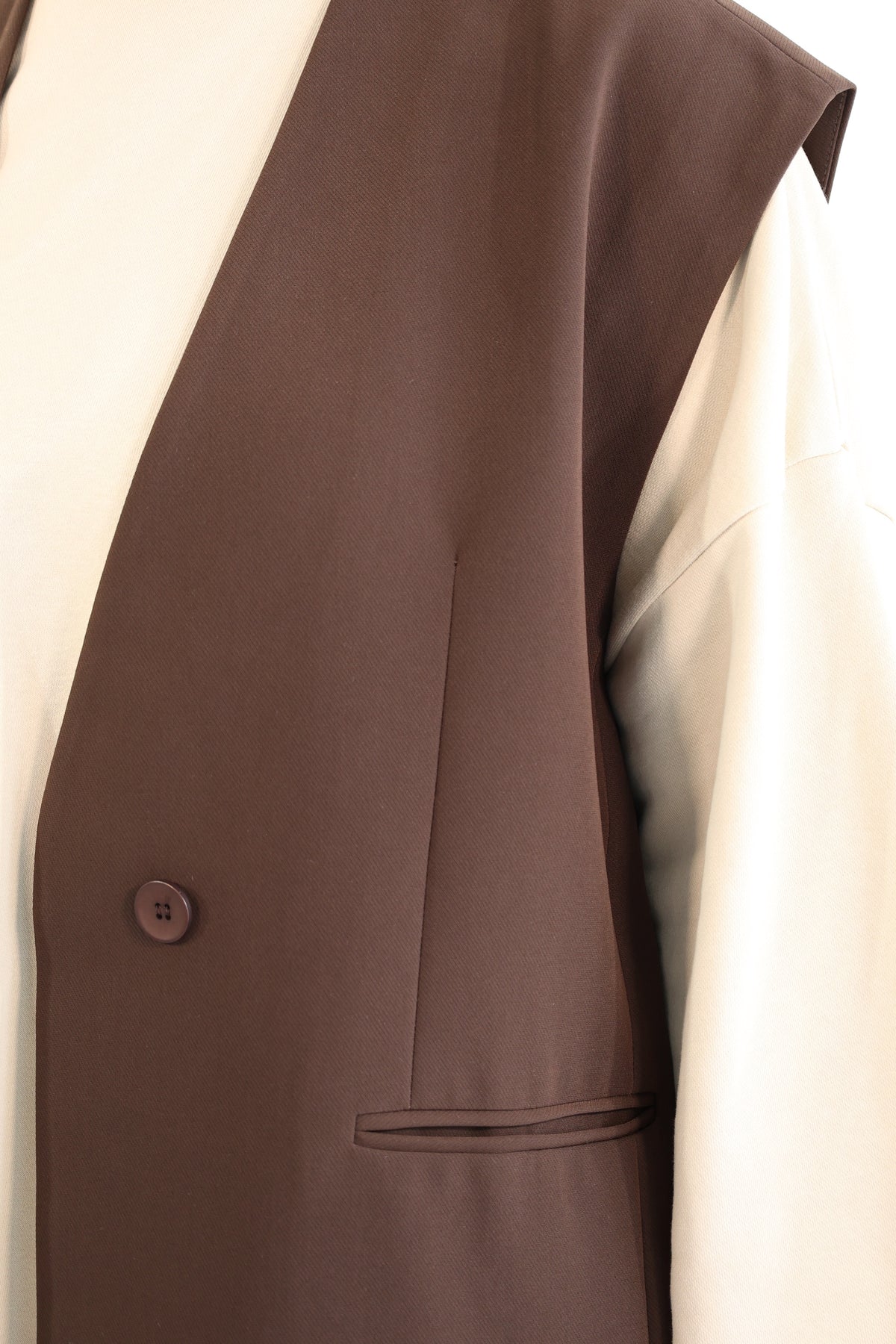 BLAZER SANS MANCHES OVERSIZE