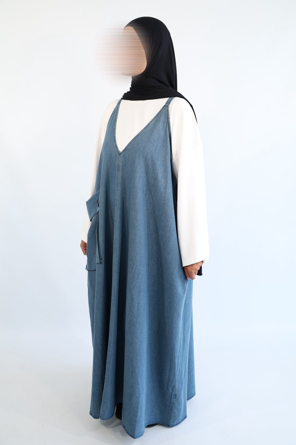 ROBE SALOPETTE DENIM COTON