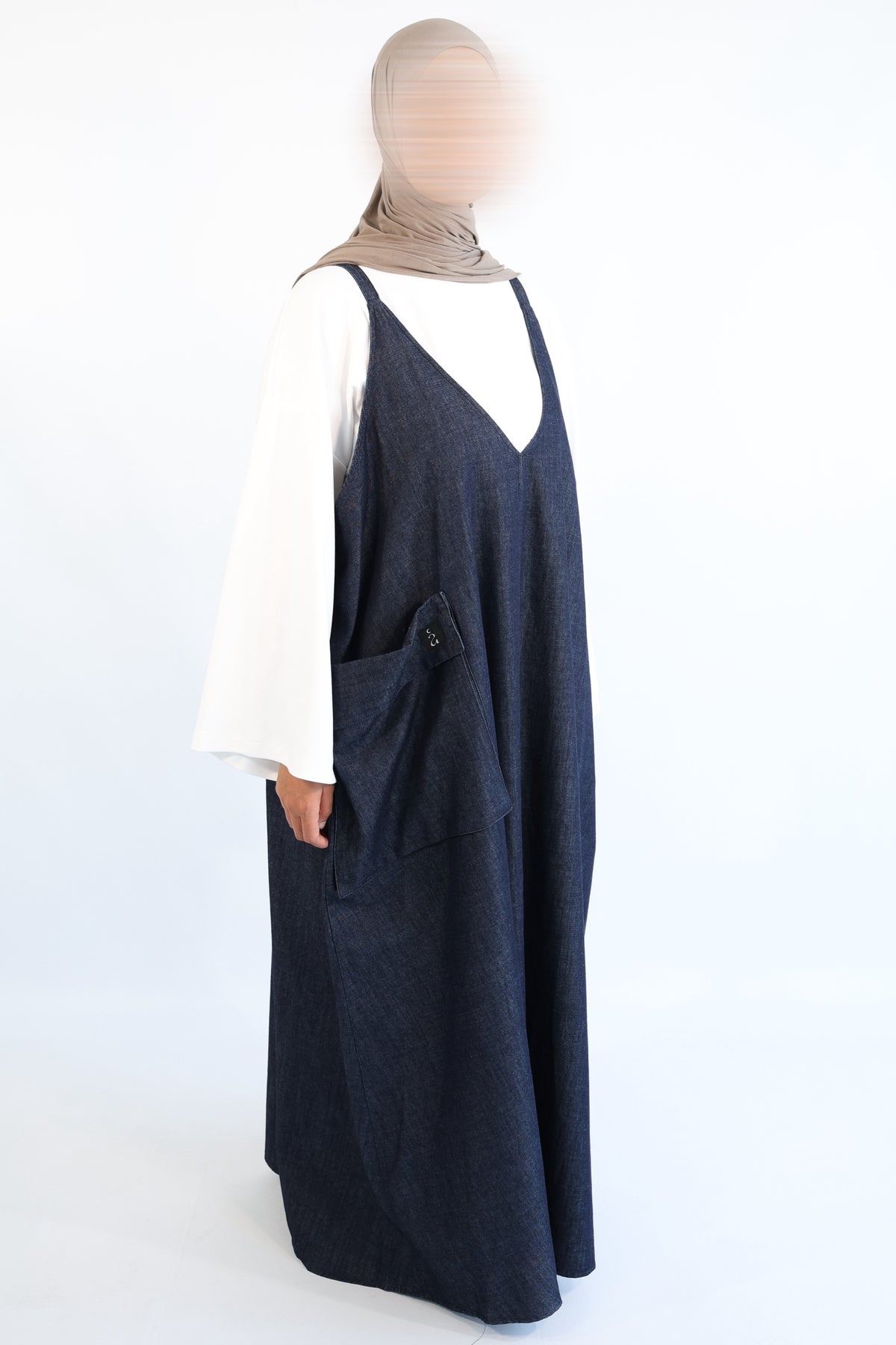 ROBE SALOPETTE DENIM COTON