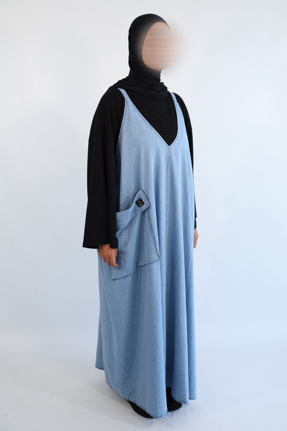ROBE SALOPETTE DENIM COTON