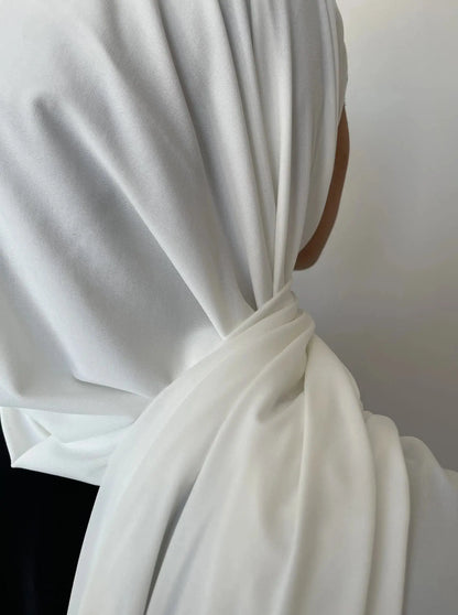 Jersey de luxe blanc sugar - Alniya Paris