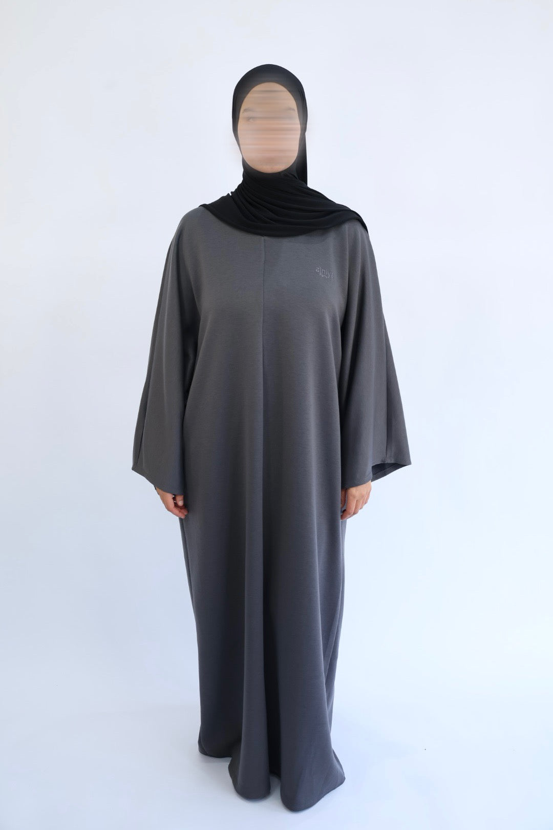 Abaya Jogging coton avec poche - ShaÏma  Gris / Taille 3
