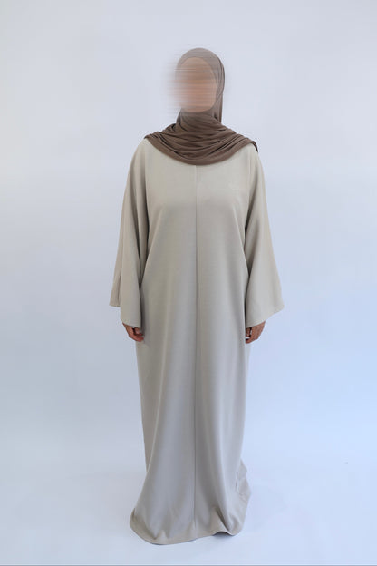 Abaya Jogging coton avec poche - ShaÏma  Beige / Taille 3