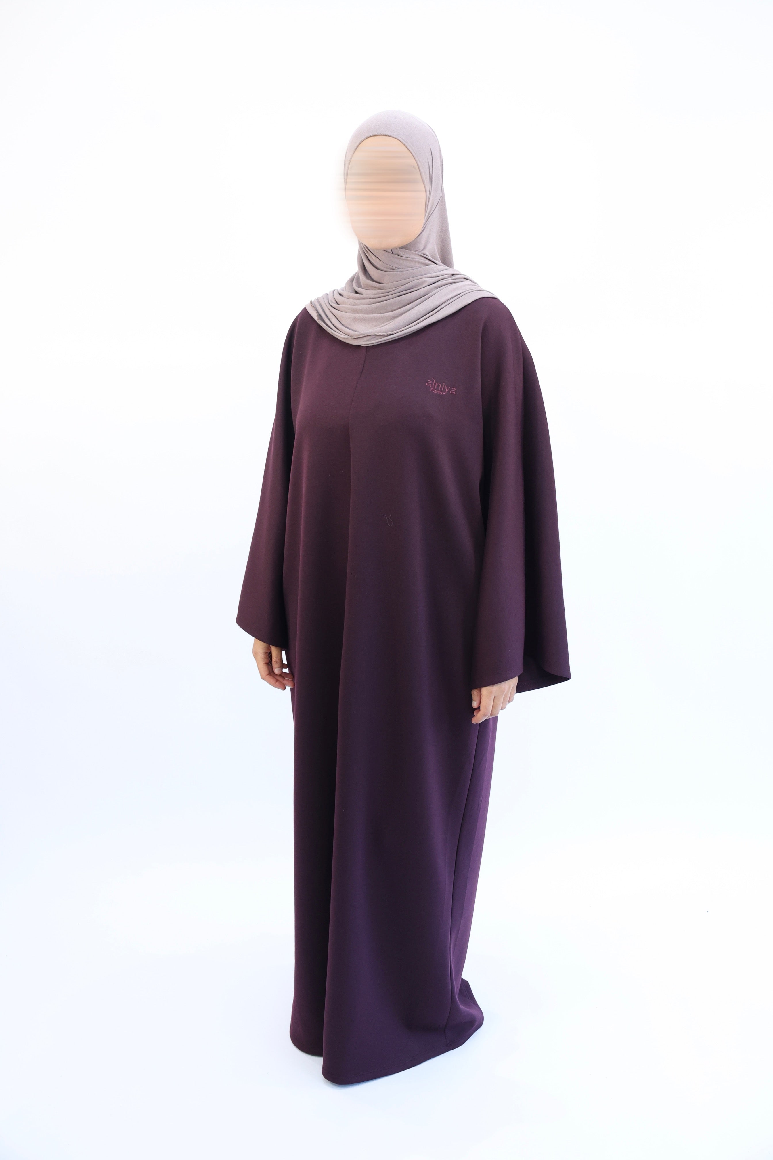 ROBE JOGGING OVERSIZE - SHAÏMA  Prune / Taille 3