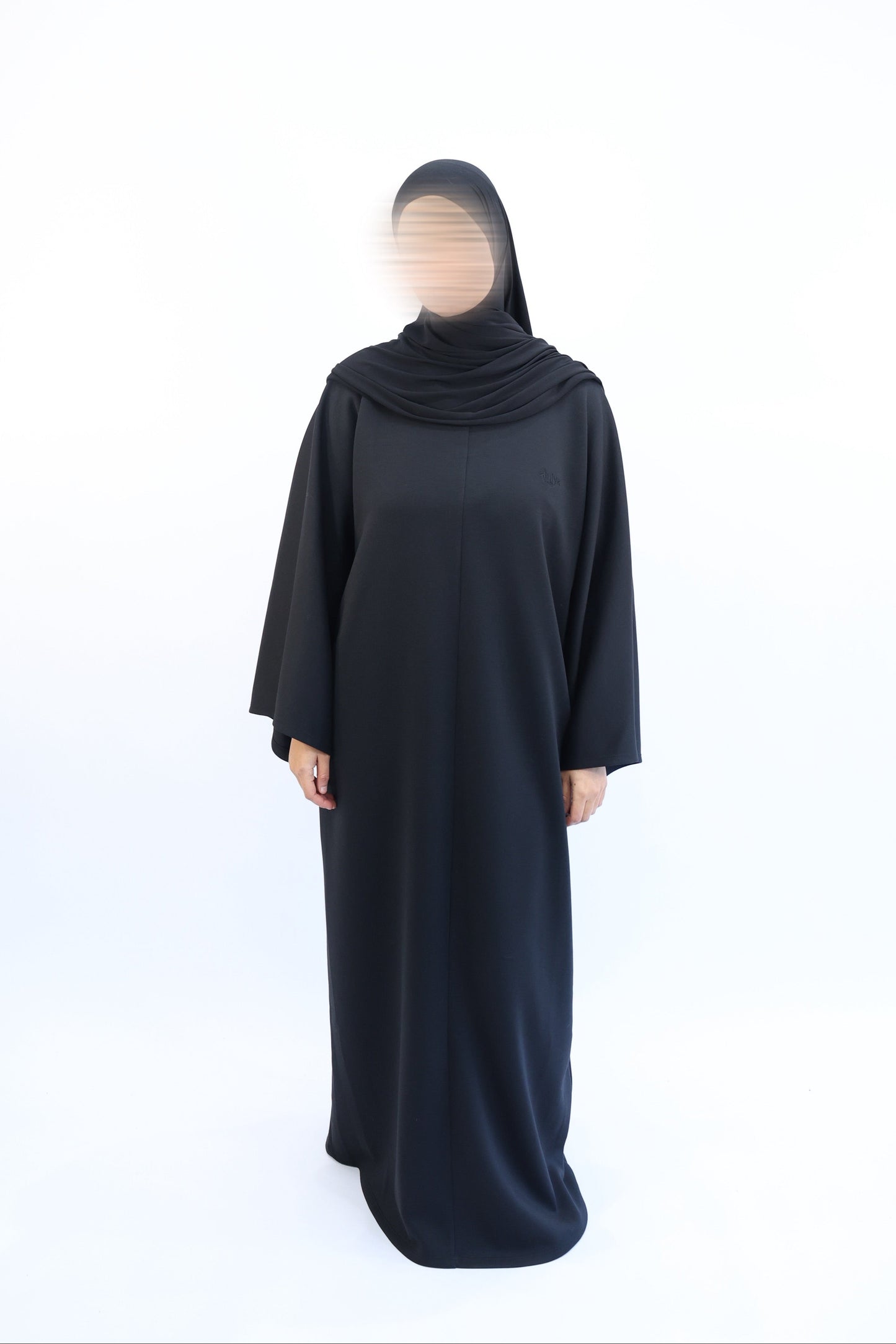Abaya Jogging coton avec poche - ShaÏma  Noir / Taille 3