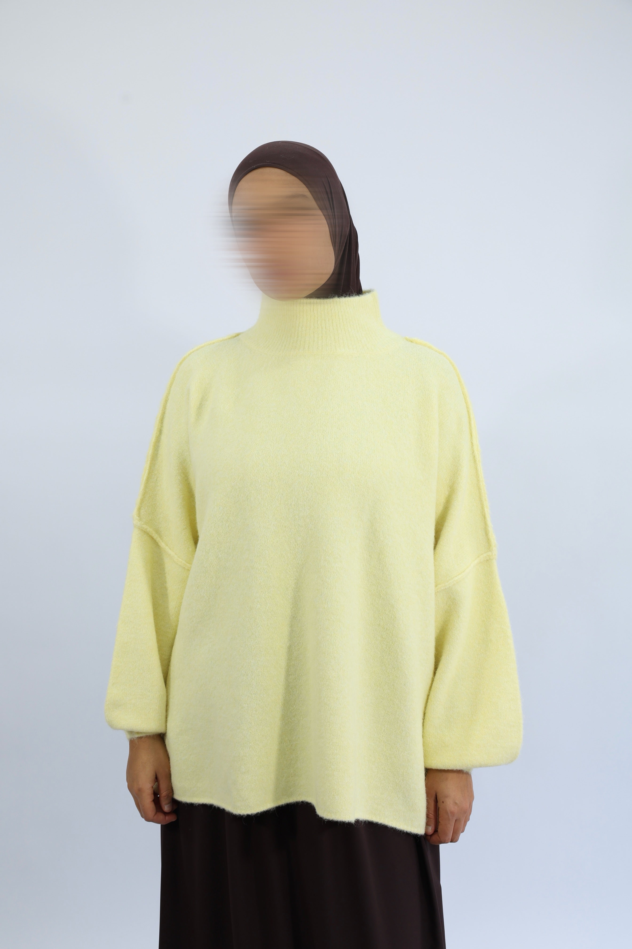 PULL LAINE OVERSIZE - LAYAL  Jaune