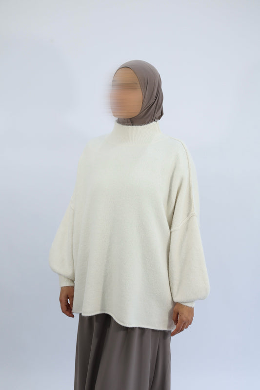 PULL LAINE OVERSIZE - LAYAL  Crème