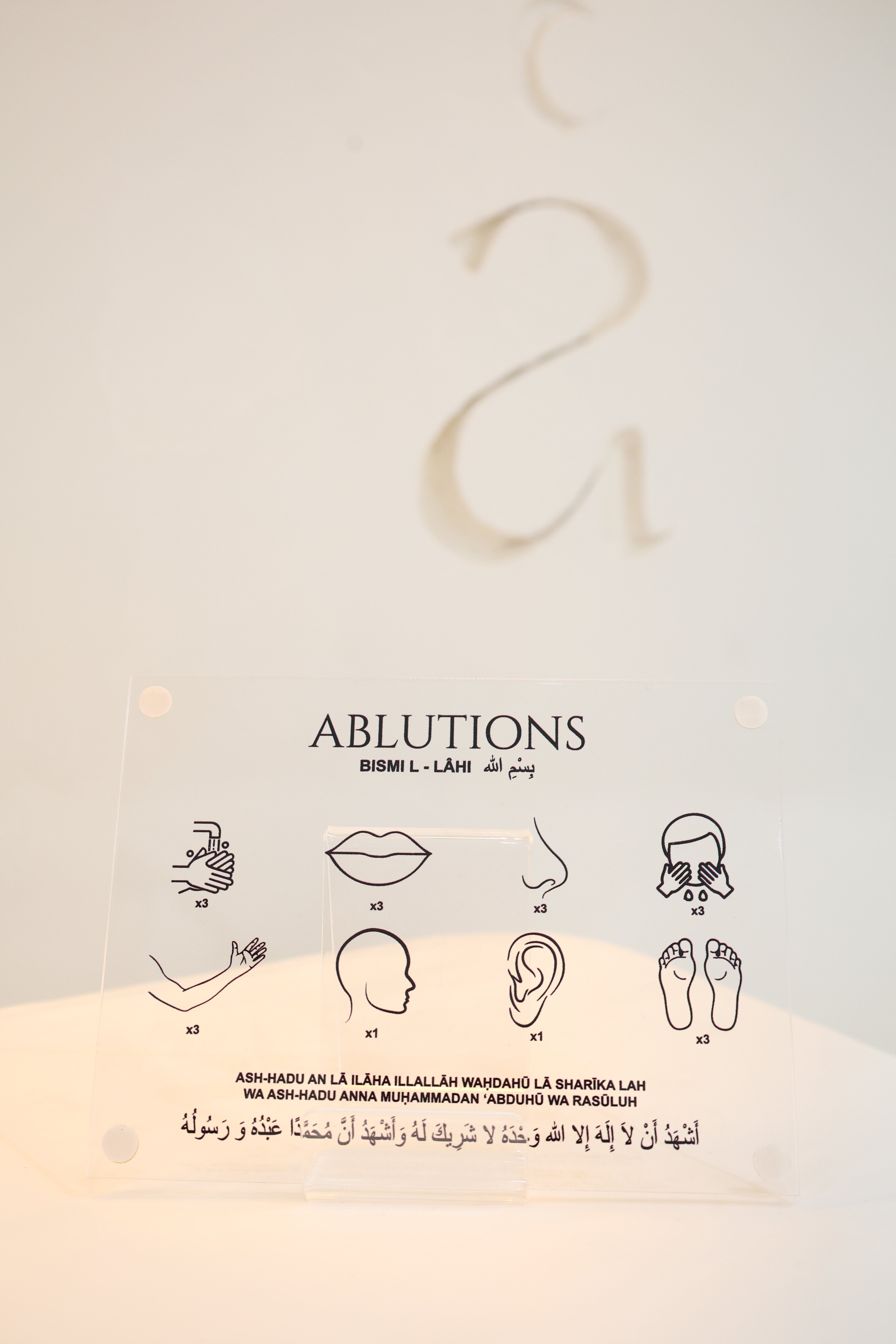 AFFICHE PLEXIGLAS ABLUTIONS