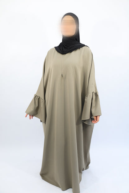 ABAYA ALLAITEMENT - NOURA  Taupe / Taille 3