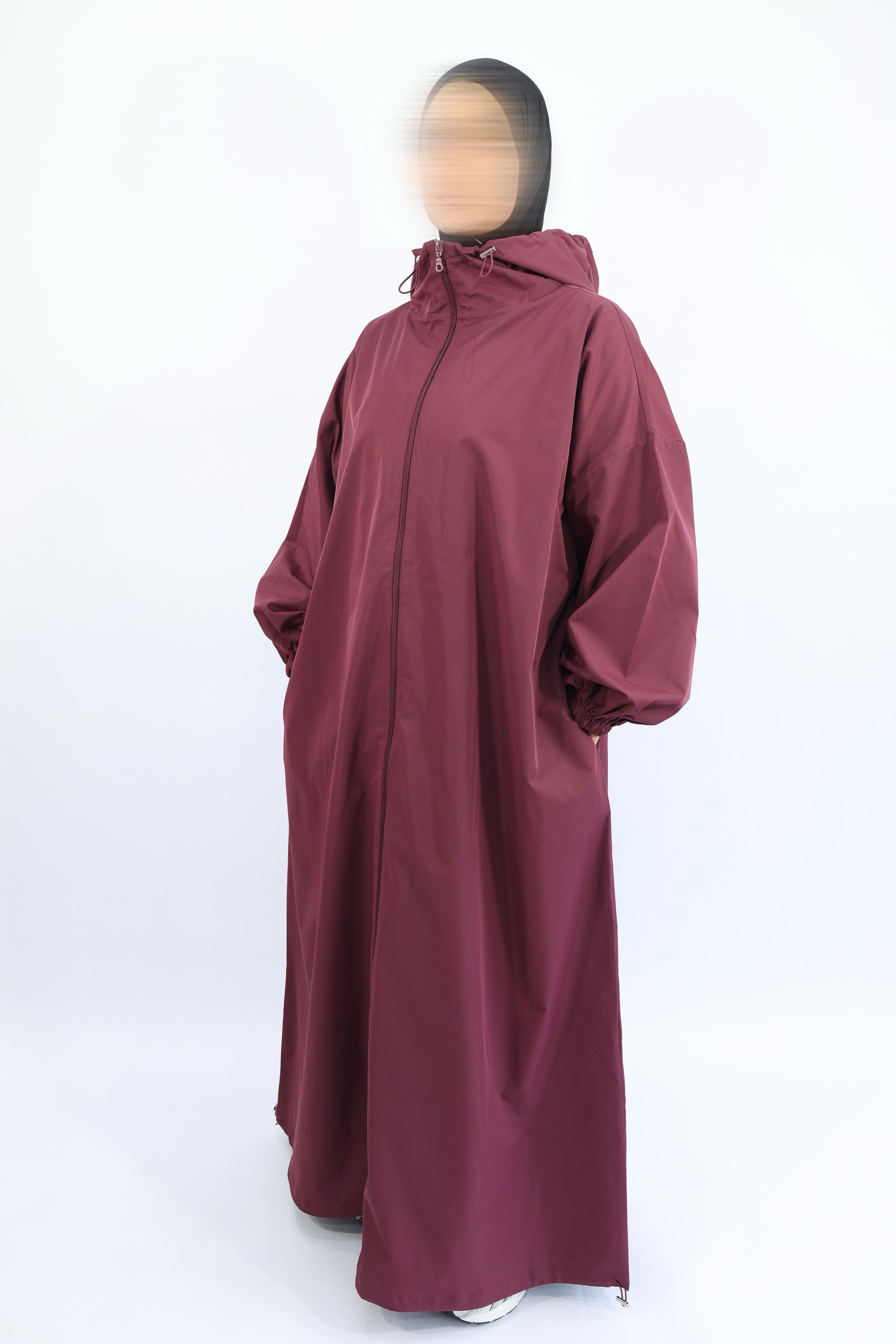 VESTE LONGUE 100% IMPERMÉABLE - MAYSSA  Bordeaux / Taille 3