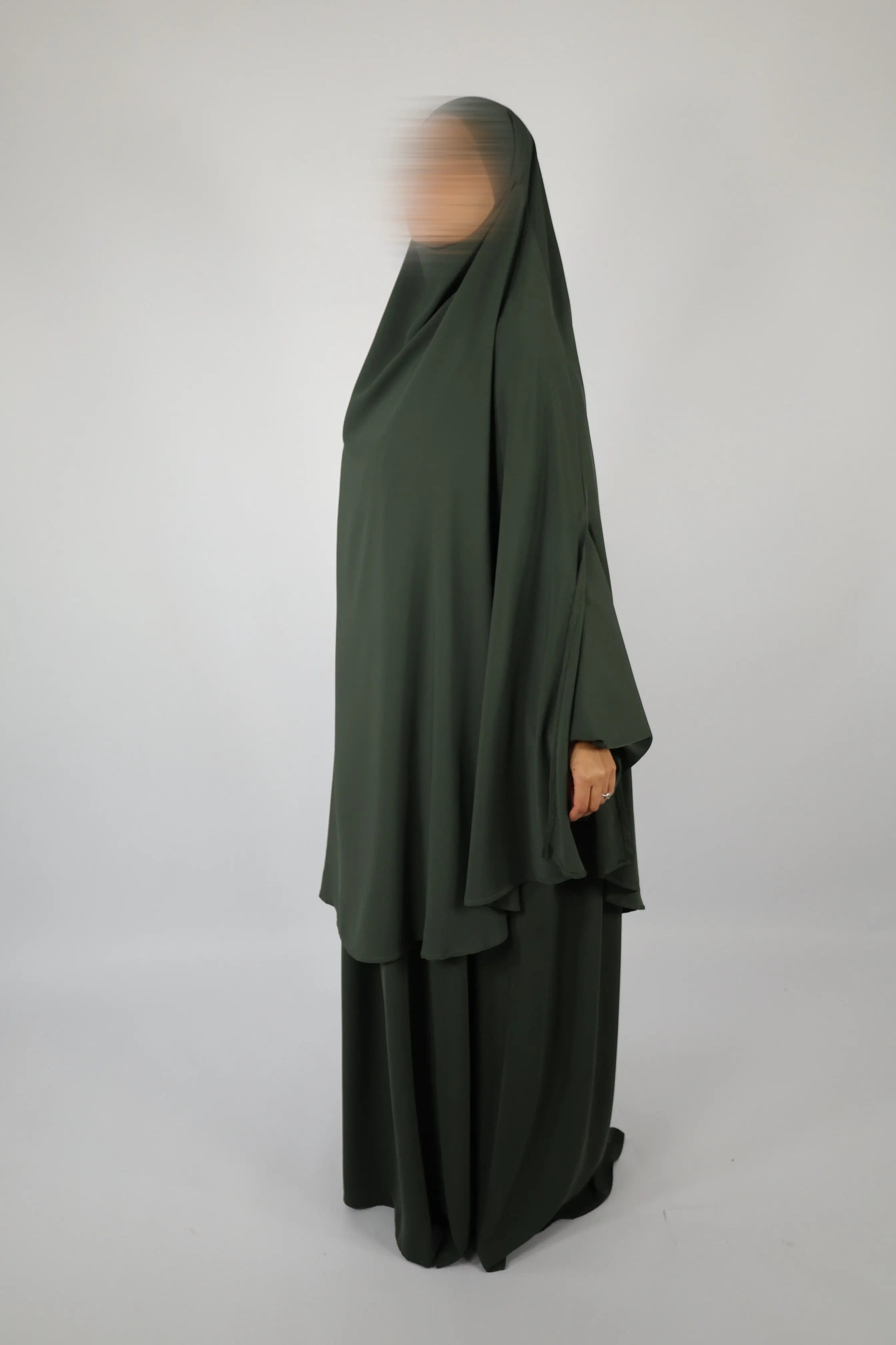 KHIMAR MEDINE - MAXI FENTE signature  Kaki